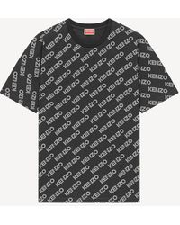 KENZO Monogram Kimono T-shirt - Black