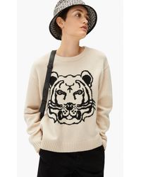 KENZO K-tiger Reversible Wool Sweater - Multicolor
