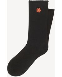 KENZO Socken mit "BOKE FLOWER"-Wappen - Schwarz