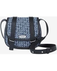 KENZO Small Jacquard Courier Messenger Bag in Gray | Lyst