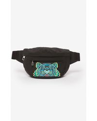 KENZO Gürteltasche mit Tiger - Schwarz