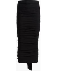 KHAITE - Aura Skirt With Waterfall Folds - Lyst