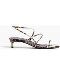 KHAITE - Loop Kitten Heel Sandal - Lyst
