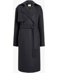 KHAITE - Manston Belted Wool Coat - Lyst