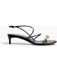 KHAITE - Loop Kitten Heel Sandal With Beads - Lyst