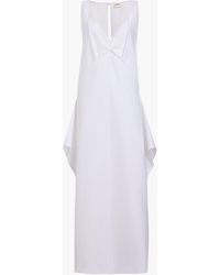 KHAITE - Cotton Maxi Dress - Lyst