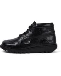 Kickers - Adult Kick Hi Croc Leather Boots - Lyst
