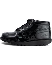 Kickers - Adult Kick Hi Leather Alternative Patent Leather - Lyst
