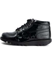 Kickers - Adult Kick Hi Leather Alternative Patent Leather - Lyst