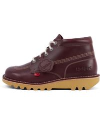 Kickers - Adult Kick Hi Leather Dark - Lyst