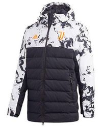 adidas - Juventus Soccer/Football Sports Colorblock Hooded Down Jacket Colorblock - Lyst
