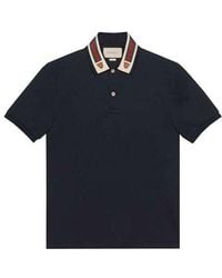 Gucci - Stripe Short Sleeve Polo - Lyst