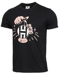 adidas - Hrdn Swag Verb James Harden Basketball Sports Printing Round Neck Short Sleeve T-Shirt - Lyst