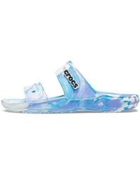 Crocs™ - Classic Clog Marble Beach Slippers - Lyst