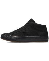 Converse One Star Mid Counter Climate High Top Shoe in Black for Men | Lyst