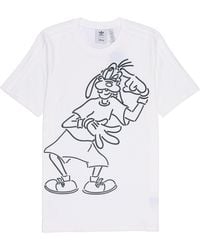 adidas - Originals X Isney Crossover Cartoon Printing Casual Breathable Stripe Pattern Sports Short Sleeve - Lyst