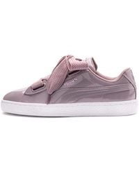 PUMA - (Wmns) Basket Heart Patent Wn S - Lyst