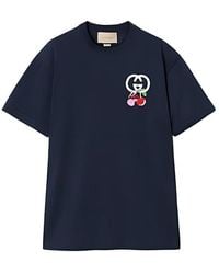 Gucci - (Wmns) Cotton Jersey T-Shirt With Patch - Lyst