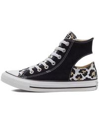 Converse - Twisted Upper Chuck Taylor All Star Leopard' - Lyst