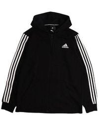 adidas - Must Have 3-Stripes French Terry Hoodie - Lyst