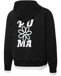 PUMA - (Wmns) Layered Printing Fake Two Hoodie - Lyst