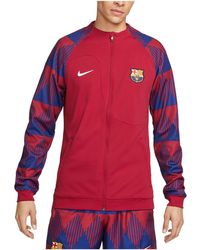 Nike - Fc Barcelona Academy Pro Full-Zip Knit Soccer Jacket - Lyst