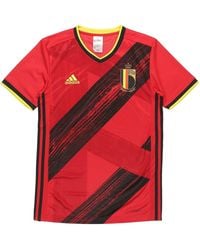 adidas - Belgium National Team Home Fan Edition Sports Short Sleeve Jersey - Lyst