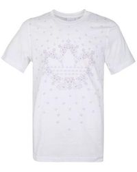 adidas - Originals Bandana Trefoil Pattern Logo Printing Round Neck Short Sleeve T-Shirt - Lyst
