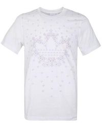 adidas - Originals Bandana Trefoil Pattern Logo Printing Round Neck Short Sleeve T-shirt - Lyst