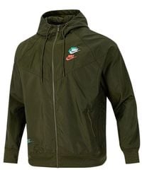 Nike - Embroidered Logo Sports Woven Hooded Jacket - Lyst