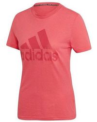 adidas - Logo Alphabet Printing Sports Short Sleeve - Lyst