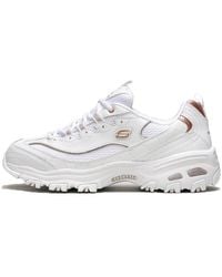 Skechers - (Wmns) D'Lites Copper Divine Low-Top Daddy Shoes Creamy - Lyst