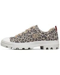 Skechers - (Wmns) Roadies Low-Top Canvas Shoe Leopard - Lyst