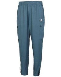 Nike - Sportswear Logo Small Label Embroidered Woven Cargo Long Pants - Lyst