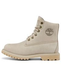 Timberland - (Wmns) Paninara Collarless 6 Inch Wide Fit Waterproof Boots 'Light Nubuck' - Lyst