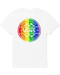 Vans - Rainbow Alphabet Printing Round Neck Short Sleeve - Lyst
