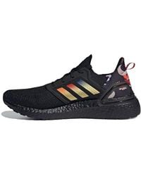 adidas - Ultraboost 20 Black/gold/red - Lyst