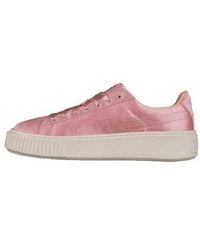 PUMA - (Wmns) Basket Platform Satin Lace Up - Lyst