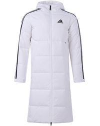 adidas - 3St Long Coat Outdoor Sports Hooded Stay Warm Down Jacket - Lyst