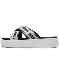 PUMA - (Wmns) Platform Slide Tape Slippers For - Lyst
