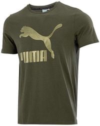 PUMA - Athleisure Casual Sports Logo Printing Short Sleeve - Lyst
