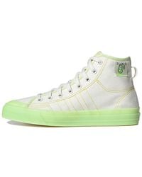 adidas - Nizza Hi Rf 'Cream Yellowgreen' - Lyst