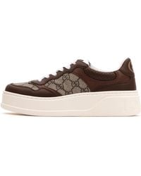 Gucci - (Wmns) Leather Gg Sneaker 'Light' - Lyst