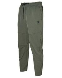 Nike - Sportswear Straight Slim Fit Casual Sports Long Pants Green - Lyst