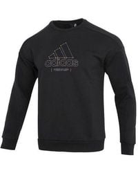 adidas - Th Mh Crew Logo Athleisure Casual Sports Round Neck - Lyst