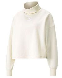 PUMA - (Wmns) Classics Logo Embroidery Swea - Lyst