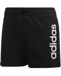 adidas - (Wmns) Essentials Linear Logo Shorts - Lyst