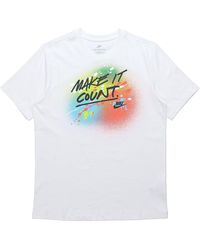 Nike - Sportswear Splash Ink Alphabet Printing Sports Short Sleeve - Lyst
