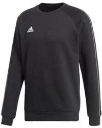 adidas - Solid Color Logo Printing Round Neck Pullover Long Sleeves - Lyst