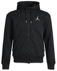 Nike - Logo Print Fleeced Sports Hooded Jacket - Lyst